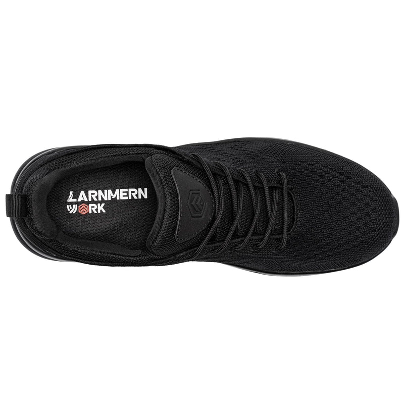 LARNMERN Men Chef Shoes Non Slip Work Waterproof Slip-on | Anti Slip Water Resistant Kitchen Shoes Restaurante Food Service Water Proof Walk Sneaker Zapatos Trabajo Antideslizantes 10.5 Black