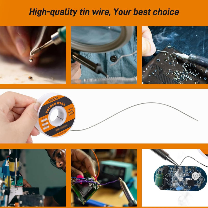 TOWOT High Purity Tin Lead Rosin Core Solder Wire 1lb