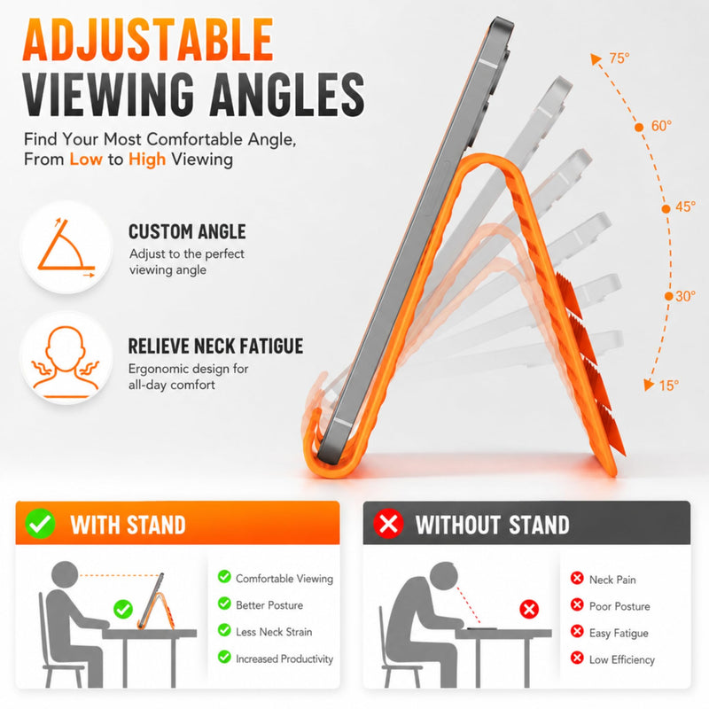 Airplane Phone Holder, Flexible Silicone Cell Phone Stand | Travel Essentials, Bendable Foldable, For Desk Bed Treadmill, 24 Suction Cups, Portable Plane Essentials for Flying