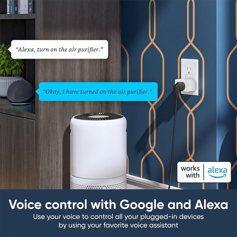 Smart Plug by Wyze Lifestyle, 2.4GHz Smart Home Wi-Fi Plug Outlet Compatible with Alexa, Google Assistant, IFTTT, 15 A, Remote Control, No Hub Required, 2-Pack, Certified for Humans Indoor Smart Plug 2-Pack