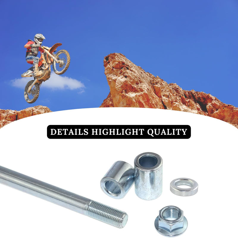 12mm 210mm Front Rear Axle with Bushing 5mm 20mm 30mm Fit for Pit Dirt Bike Moped Scooter QUAD ATV Mini Bike Parts 50cc 110cc 125cc 12-210mm