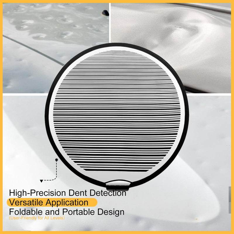 Dent Reflector Board 2 Pack 27.5 Inch Foldable Steel Dent Remover Tool For Car (Dent reflector board, 2 PCS) Dent reflector board