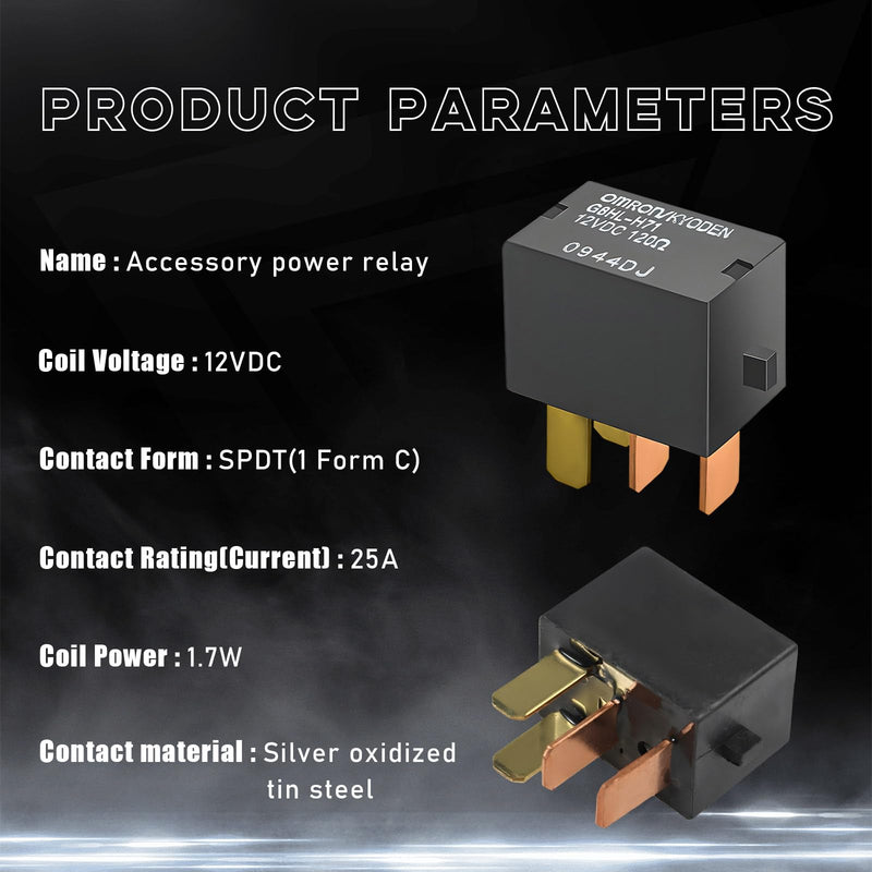 2PCS Car AC Relay, G8HL-H71 AC and Starter Relays Replace 39794-SDA-A03, Power Relay Assembly Starter Replacement, 4 Pins Multiple Use Relays Plug for Accord, Civic, Element, CR-V CR-Z 2 PCS