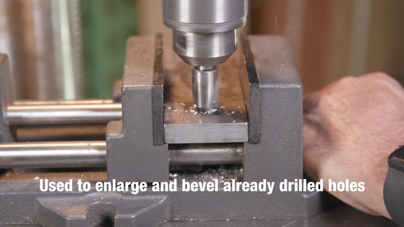Drill America 5 Piece Single Flute Countersink Set, Sizes: 1/4, 3/8, 1/2, 5/8 and 3/4, 82 Degrees 5 Piece Set (1/4 -3/4)