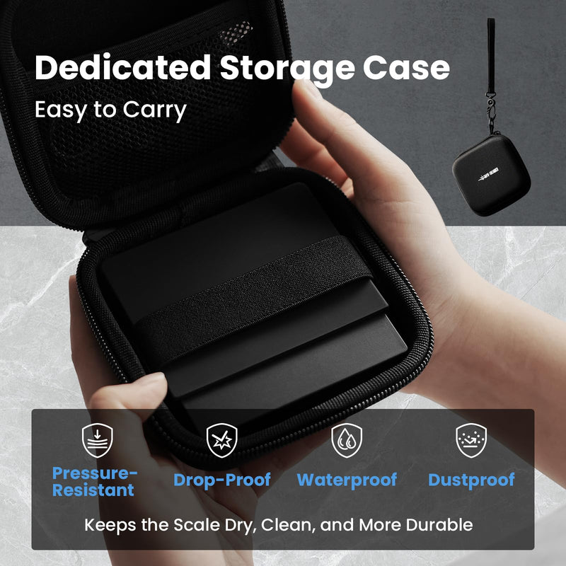 MHW-3BOMBER Super Mini Espresso Scale with Timer, Digital Coffee Scale with Espresso/Pour Over/Manual Mode, Rechargeable Coffee Bean Scale, Portable Scale with a Storage Bag for Outdoor Use,ES5788B Micro-3.35 in