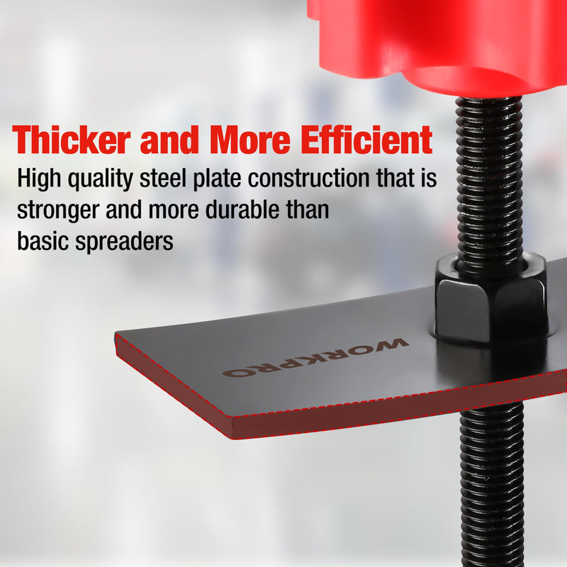 WORKPRO Brake Pad Spreader, Disc Brake Pad Spreader Tool, Brake Caliper Compressor Tool for Compressing Inner Pad, 360 Degree Swivel Joint Brake Piston Compression Tool for Cars & Light Trucks