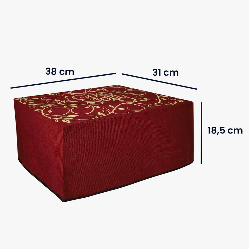 kwmobile Linen Printer Cover Compatible with Epson Expression Home XP-3200 / XP-4200 / XP-4205 Case - Good Story Yellow/Orange/Red Good Story 06-29-09