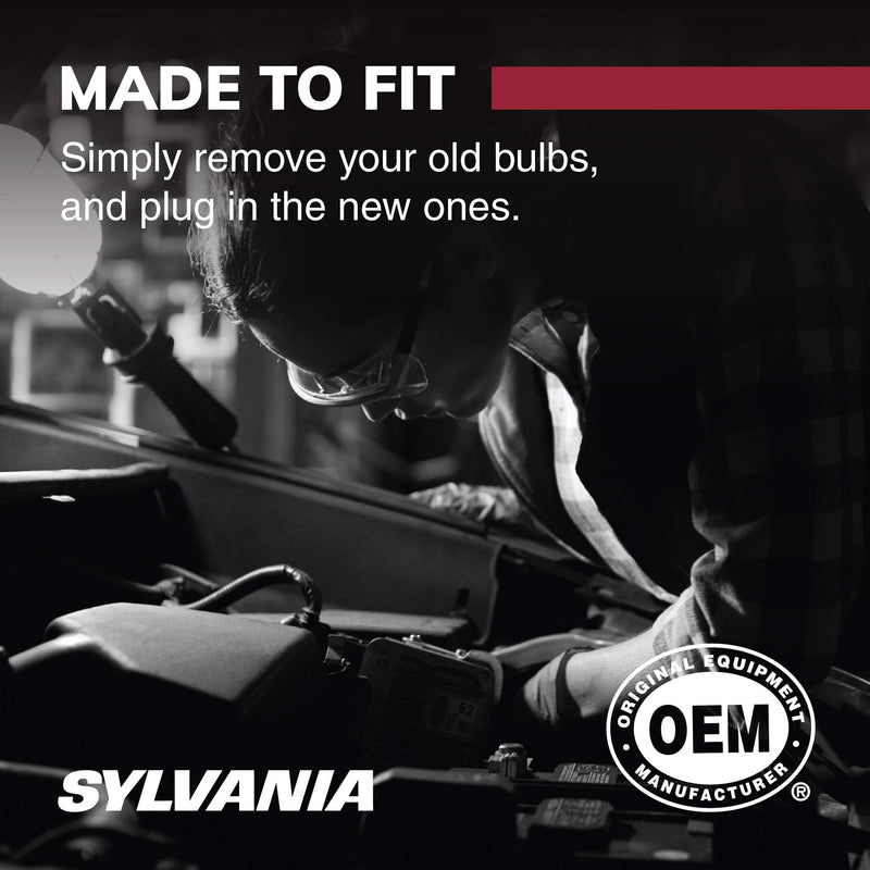 SYLVANIA - 9005 XtraVision Halogen Headlight Bulb - High-Performance Car Headlight - Halogen Light with No Glare - For Automotive - 2 Bulbs