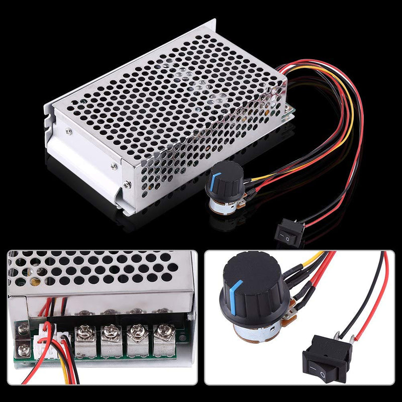 Universal DC Motor Speed Controller 10-50V, PWM Control Switch Governor for Brush Motors – Industrial Use,