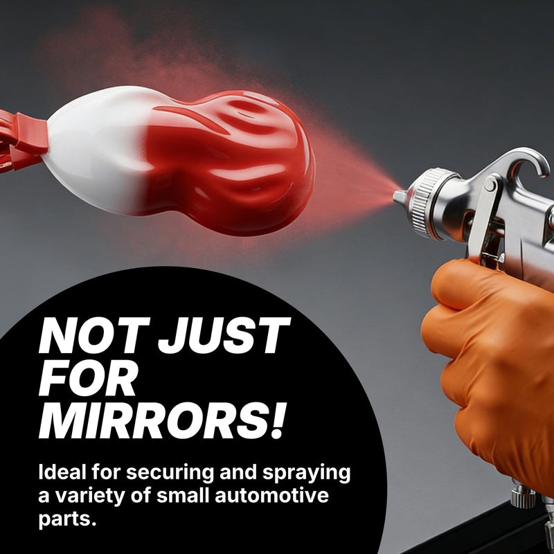 Lauco Paint-N-Stick Side View Mirror Stand Holder With Clamp, Autobody Repair Plier With Holder Set (PPH1673)
