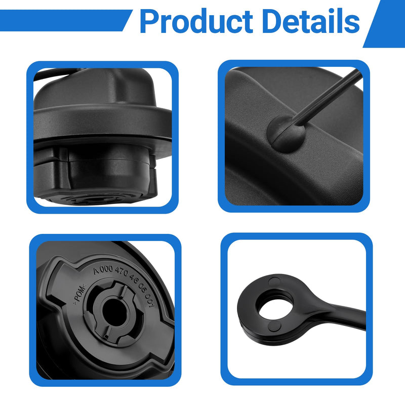 Fuel Gas Tank Cap Fits for Mercedes Benz Sprinter Vito Viano W639 W638 W447 W906 W903 Replaces A0004705805 A0004704605 A0004703105