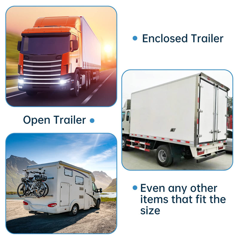 Cargo Trailer Door Latch Hasp Keeper for Ramp Padlock Race Bar Lock Handle Enclosed Car Hauler ‎2 Pack
