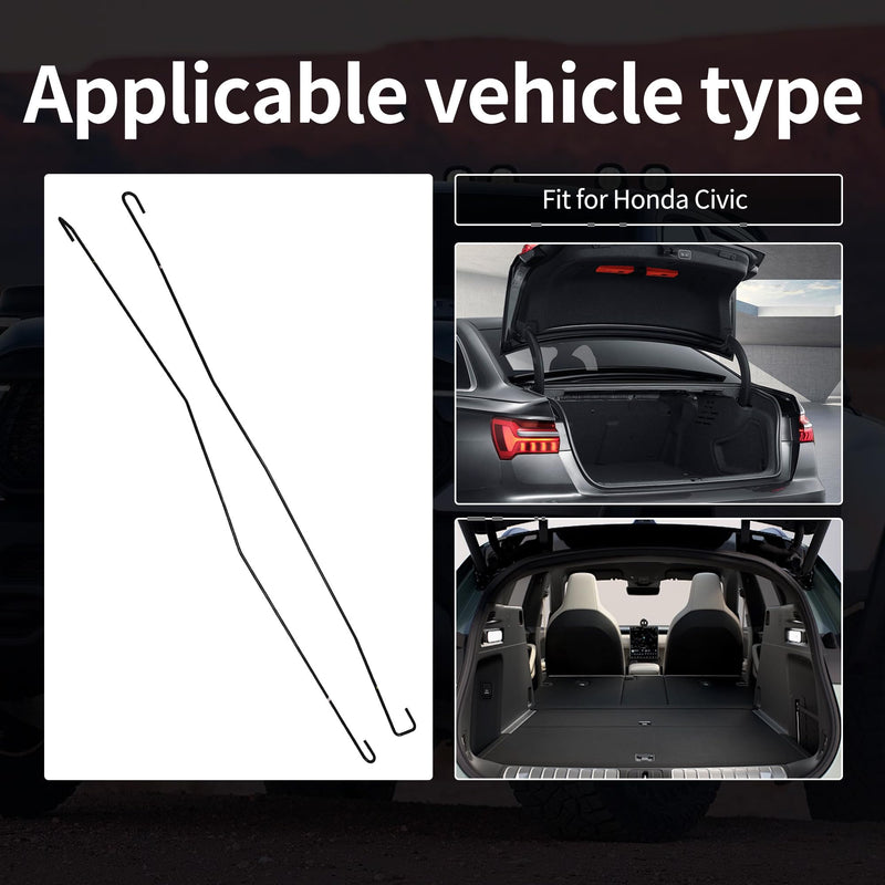 2PCS 74871-SNA-000 74872-SNA-000 LH&RH Trunk Rear Lid Torsion Spring Fit for Honda Civic Replace 74871-SNA-000 74872-SNA-000