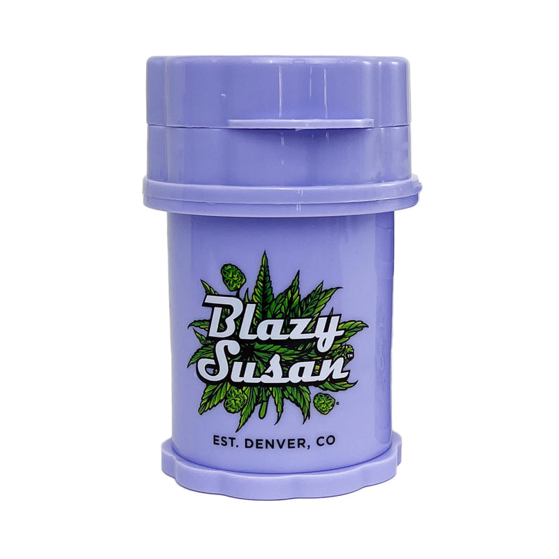 Blazy Susan Mini 4-Piece Herb Saver Grinder (Purple) Purple