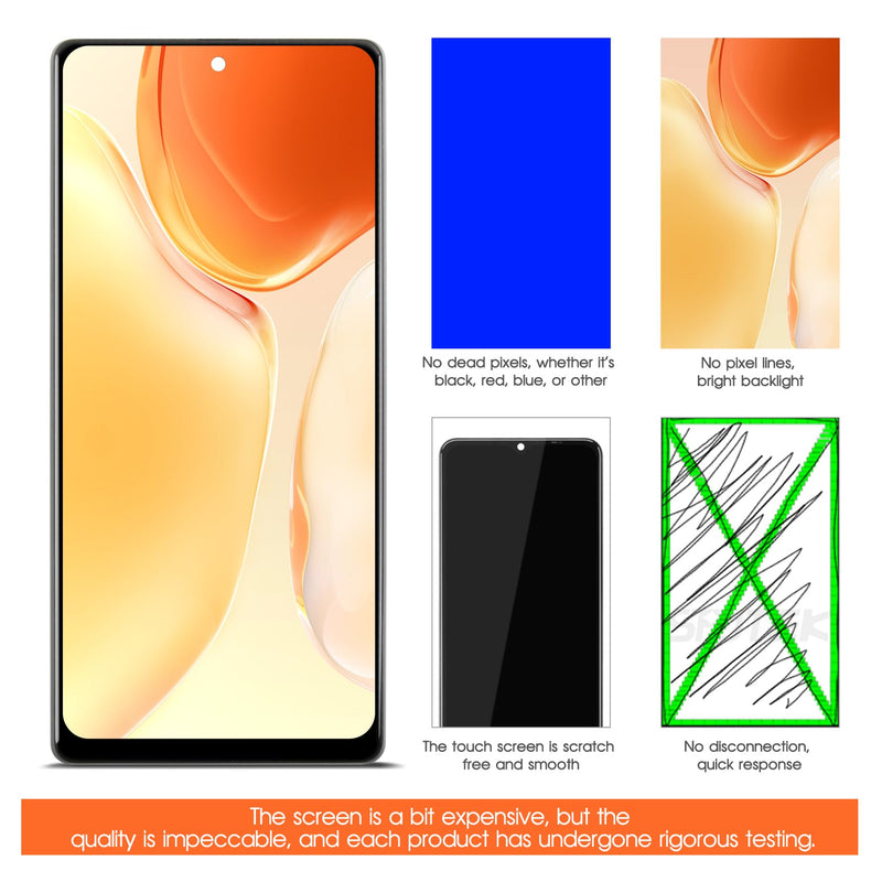 INCELL for Google Pixel 6 Pro Screen Replacement kit for Pixel 6 Pro LCD Digitizer for Pixel 6 Pro Display GLUOG G8VOU Screen Replacement Repair Part with Frame