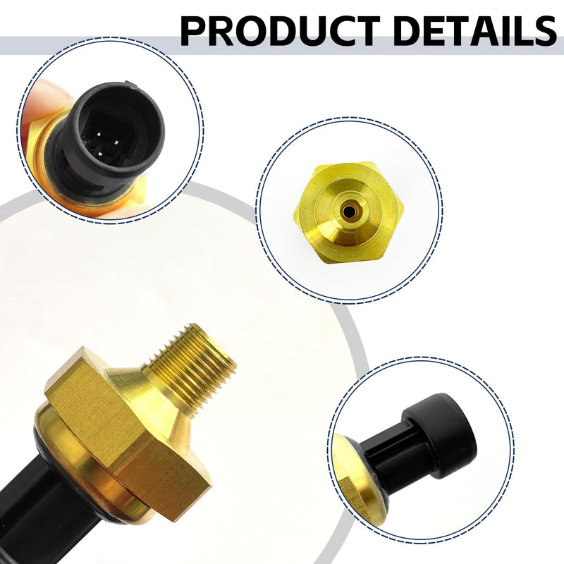 185053C1/1850533/185053C2 DPFE3 Exhaust Back Pressure Sensor EBP, Compatible with 1997-2003 F0rd Powerstroke 6.0L 7.3L V8 Diesel, F7TZ-9J460-AA/SU2380/2134517/4C3Z-9J460-A/1C3Z-9J460-A