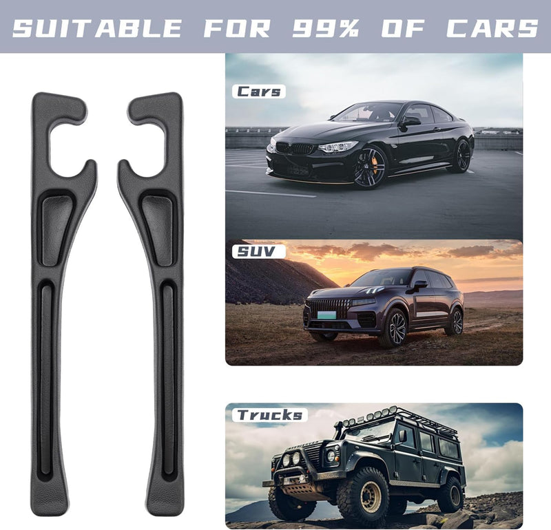 Car Seat Gap Filler 2 Pack, No Drop Seat Guard for Cars SUVs Trucks, Car Accessories Interior for Between Seat and Console, Prevent Stop Cellphone Wallet Keys Coins and Card from Dropping 2025 New Black with Dual Slot