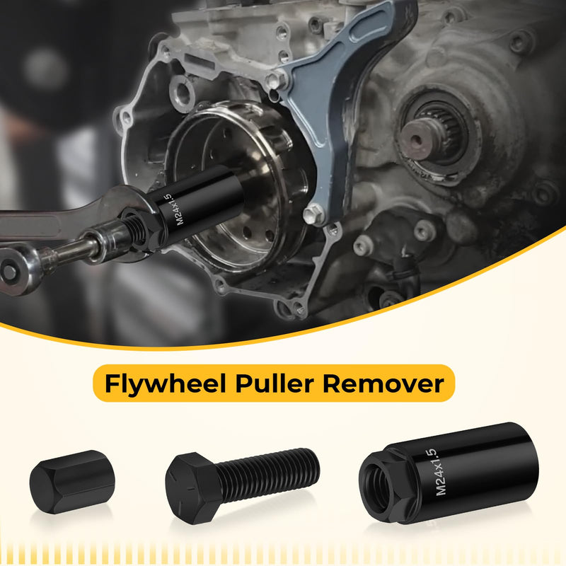 M MATI 24mm Flywheel Puller Remover for Honda CRF150R CRF250R CRF250X CRF450R for Yamaha YZ250F YZ450F for Suzuki RMZ250 RMZ450 for Kawasaki KX250F KX450F