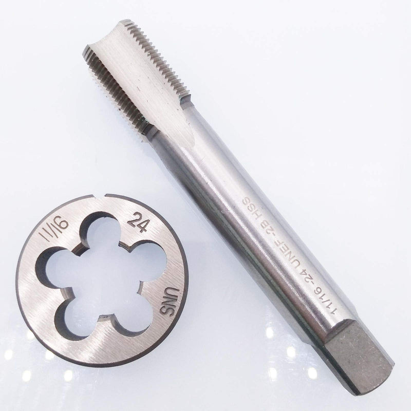 HSS 11/16-24 UNEF Tap and 11/16-24 UNS Die Right Hand