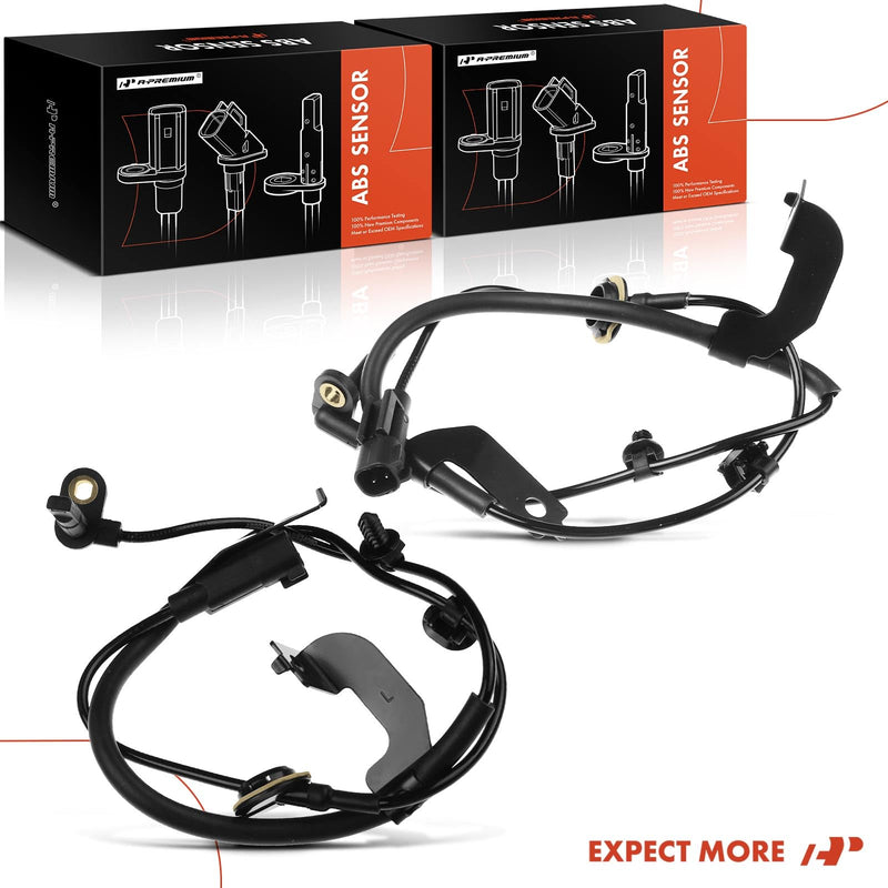 A-Premium Pack of 2 Front Left and Right ABS Wheel Speed Sensors for Dodge, Chrysler Models - Journey 2009-2020, Avenger 2008-2014, 200 2011-2014, Sebring 2007-2010, Replace# 05085823AB, 5085823AC