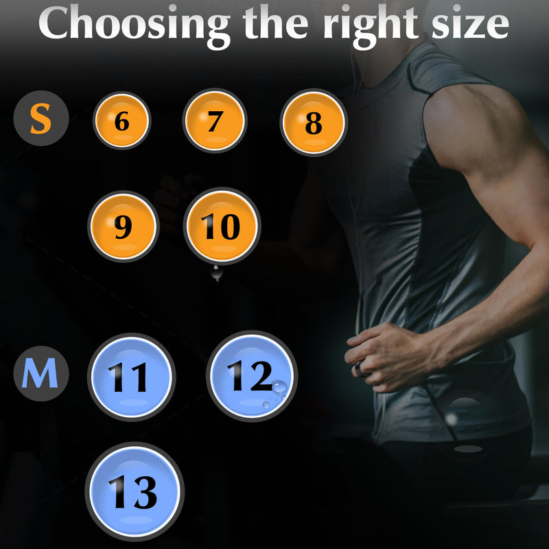 6 Pack Ring Cover Compatible with Oura Ring Protector, Silicone Elastic Case Compatible for Oura Ring Gen 3 Working Out Accessories Men and Women-3Black+3Blue-M for 11 12 13 3Black+3Blue M for 11/12/13