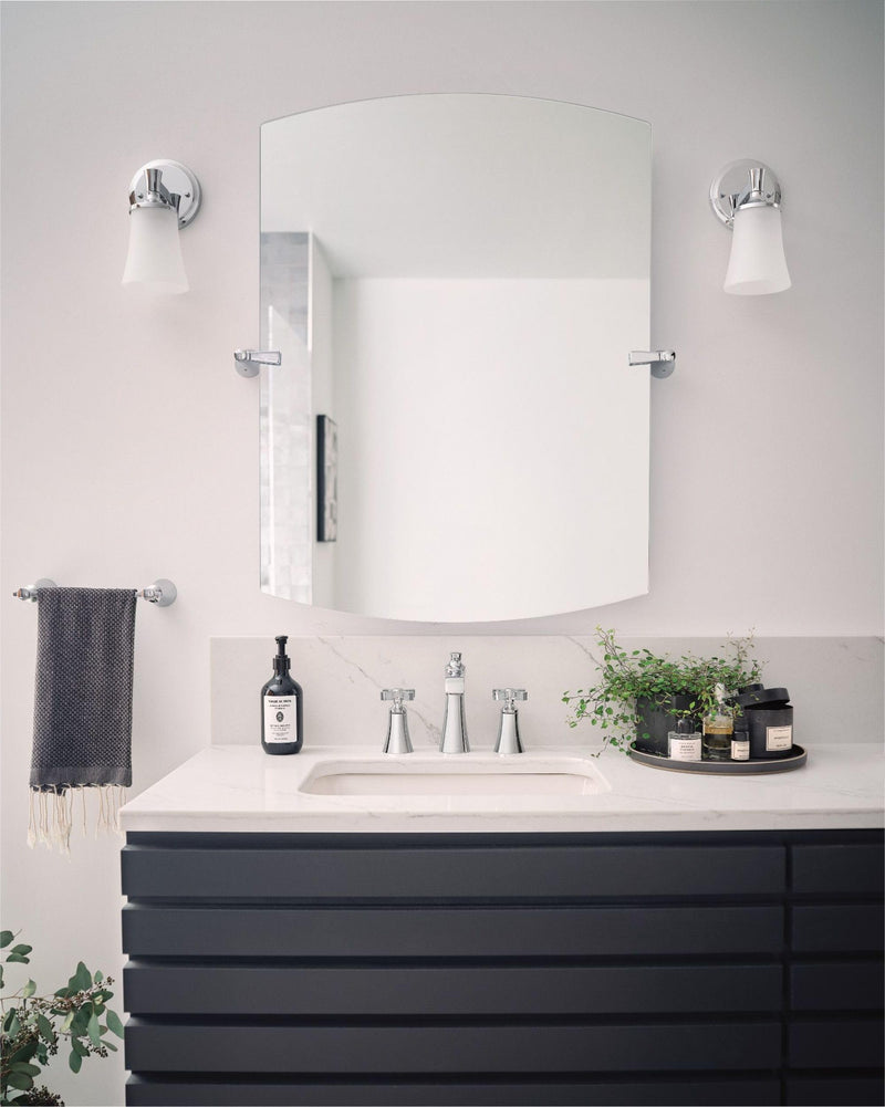 Moen YB0386CH Flara 9-Inch Single Hand -Towel Bar, Chrome