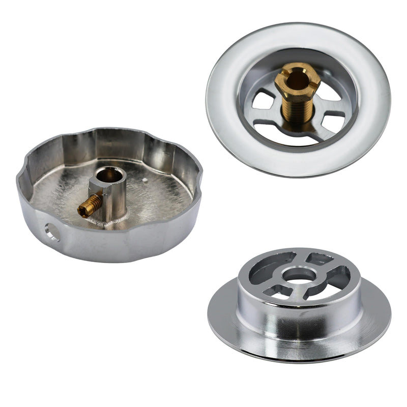 Westbrass A50TE-26 Standard 1-1/2" Replacement Trim for Cable Drive Bath Drain Waste & Overflow Assemblies, Polished Chrome