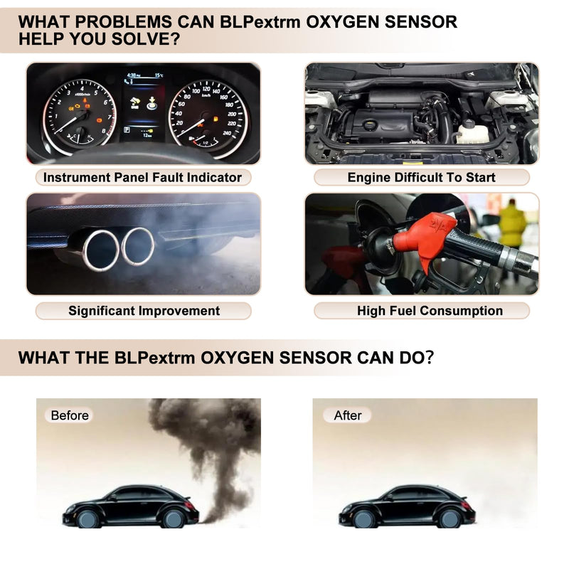 Oxygen O2 Sensor Upstream and Downstream Fits for Chevy Avalanche Suburban Silverado 1500 2500 3500HD Tahoe, for GMC Sierra Yukon XL 2008-2012 4.8 5.3 6.0 6.2L Replace 234-4668 234-4256 4PCS