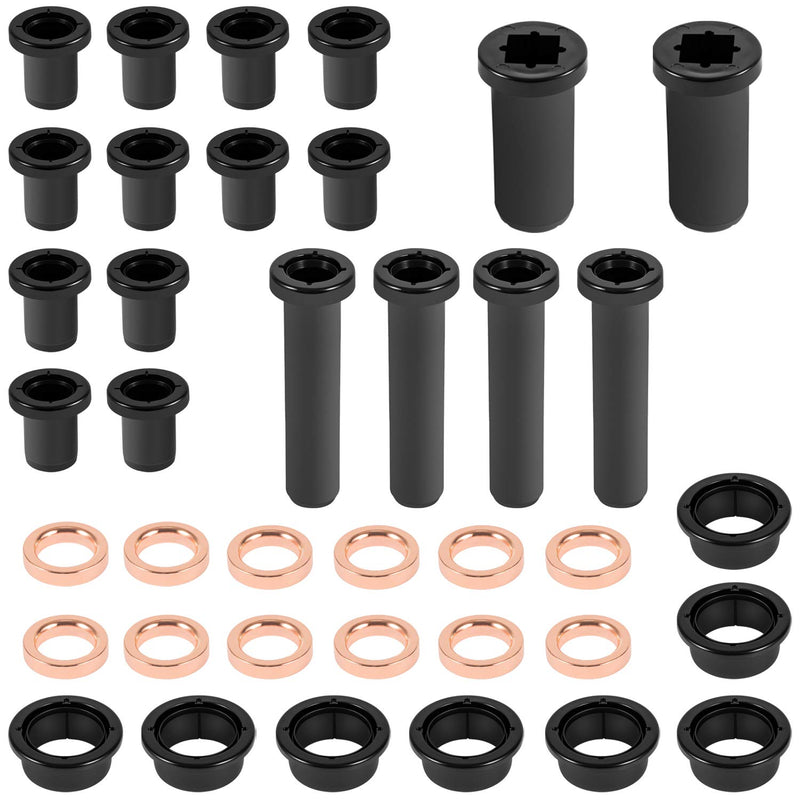 Rear Suspension A-Arm Bushing Kit for Polaris Sportsman 500 RSE Sportsman 400 4x4 700, Lower Control Bushings A-Arm Short & Long Bushings + Spacers Set (38Pcs)