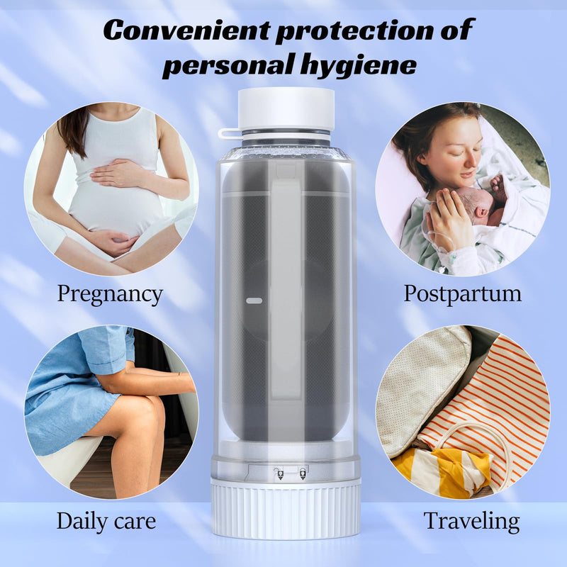 Portable Bidet for Travel, VITCOCO Waterproof Electric Travel Bidet Sprayer,Rechargeable High Pressure Handheld Bidets for Personal Hygiene Cleaning,Black Black