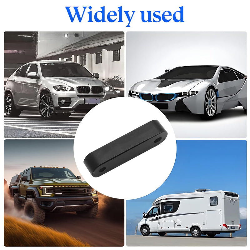 zipelo Car Hood Spacer Riser Kit, Aluminum Alloy Front Hood Vent Spacer Modification Kit, Car Hood Vent Spacer Riser Bolts Washers, Car Replacement Accessories Compatible with Most Cars (Black) Black