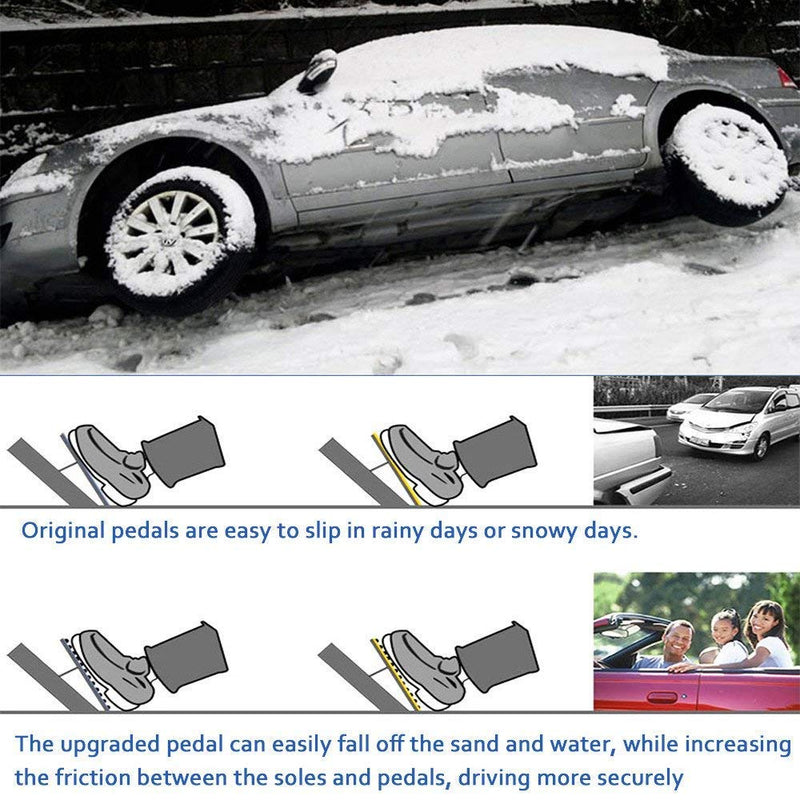 TTCR-II for Chevy Silverado Pedal Covers 2019-2025, Compatible with GMC Sierra Pedals 2019-2025, for Yukon Racing Pedal 2021-2024 Suburban Brake Pedal and 2021-2024 Tahoe Gas Pedal Plate (Auto, 2Pcs) For Silverado/Sierra 2019-2025