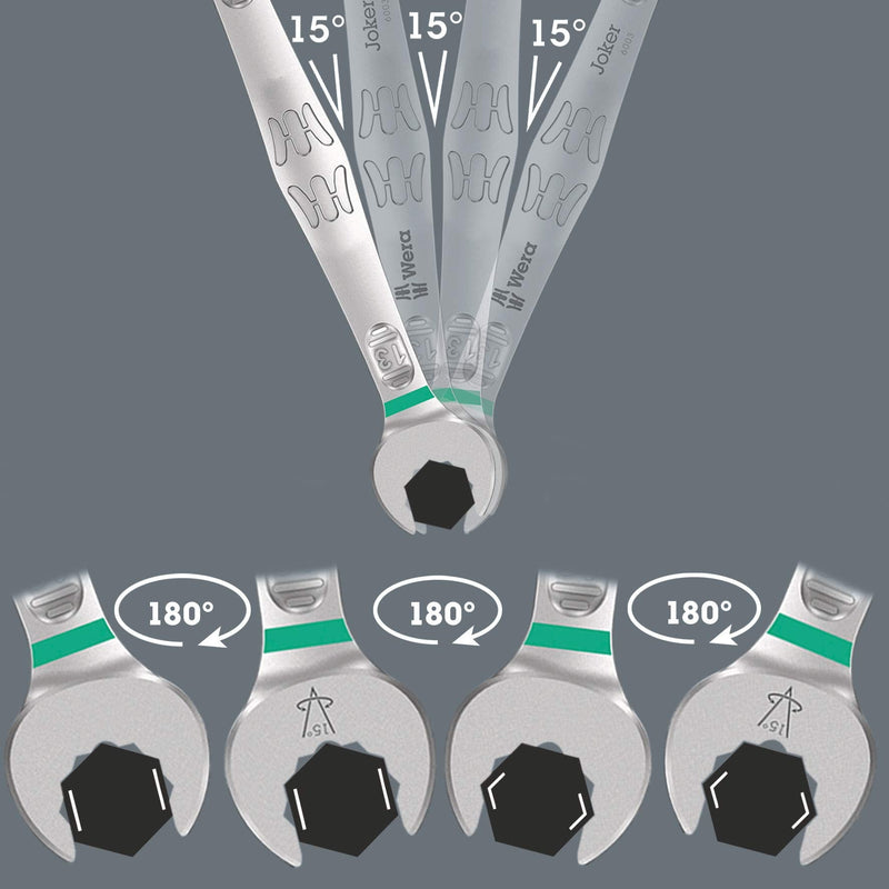 6003 Joker 5pc Combo Wrench Set Imperial in textile pouch