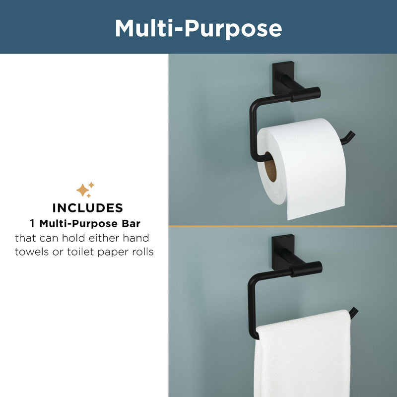 Franklin Brass Hartwell (1-Pack) Toilet Paper Holder, Euro Single Post Tissue Roll Wall Mount TP Storage, Satin Gold Bathroom Decor, Accessories HRT50-SG