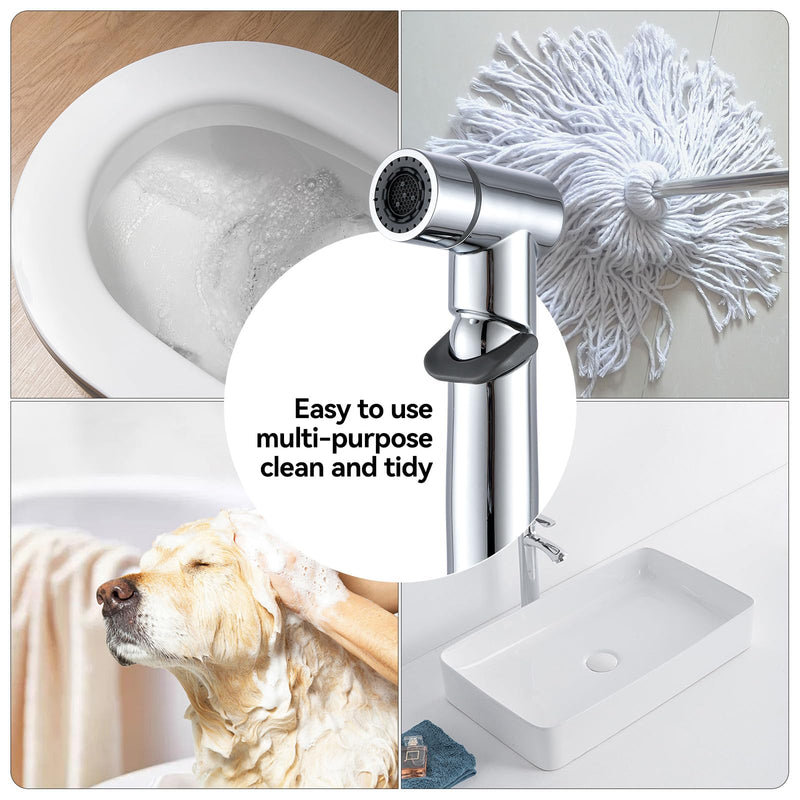 Handheld Bidet Sprayer for Toilet Kit Cleaning Assistant Jet Spray Bidet Attachment with Adjustable Water Pressure Easy Control One Button Shut-Off Water