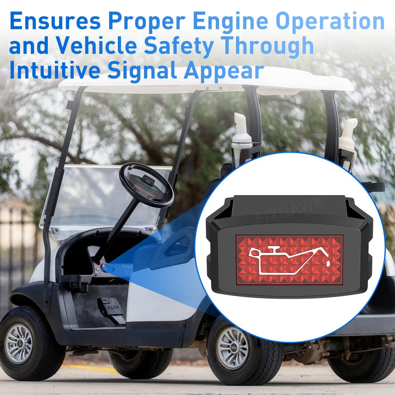 Oil Warning Light for Club Car DS & Precedent 1984-2018 Gas Golf Cart,Replace OEM 1016630