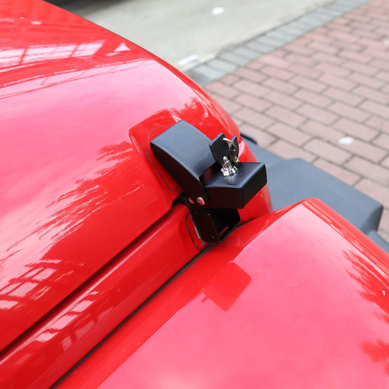  [AUSTRALIA] - JeCar Hood Latches Locking Hood Catch Kit Aluminum Alloy Hood Locks Compatible with Jeep Wrangler 2007-2018 JK JKU, 2018-2023 JL JLU & 2020-2023 Gladiator JT, Skull Style JC0718