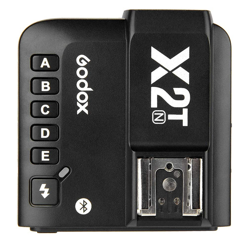 Godox X2T-N TTL Wireless Flash Trigger with Bluetooth for Nikon Camera,2.4G HSS 1/8000s,5 Separate Group Buttons &Quick Lock Hot-Shoe &LCD Display
