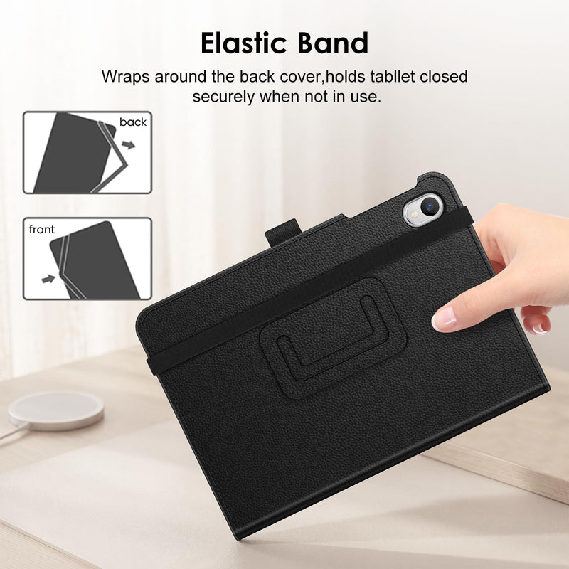 Fintie Folio Case for Onn 8.1" Core Tablet (2026 Model) - Black | Premium Vegan Leather Protective Stand Cover with Pencil Holder Compatible with Onn 8.1-inch Gen5 Tablet