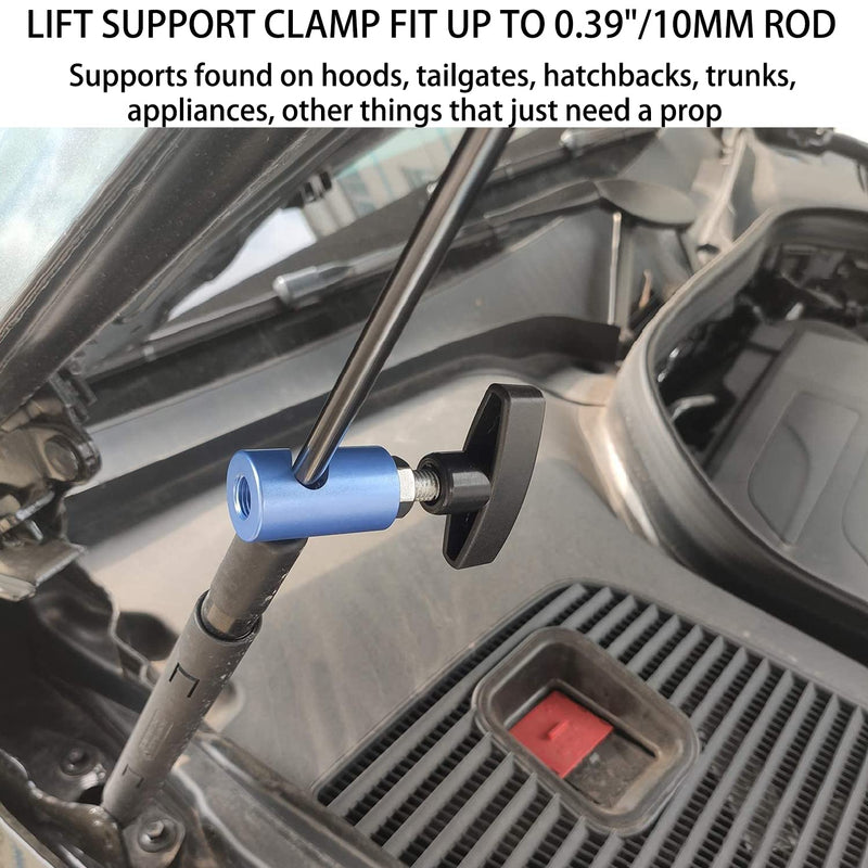 ZKTOOL1063 Lift Support Clamp with Brass Core Protection, 2-in-1 Hood Strut Clamp and Spark Plug Caliper, 12mm Spark Plug Gap Tool Blue M12×1PC
