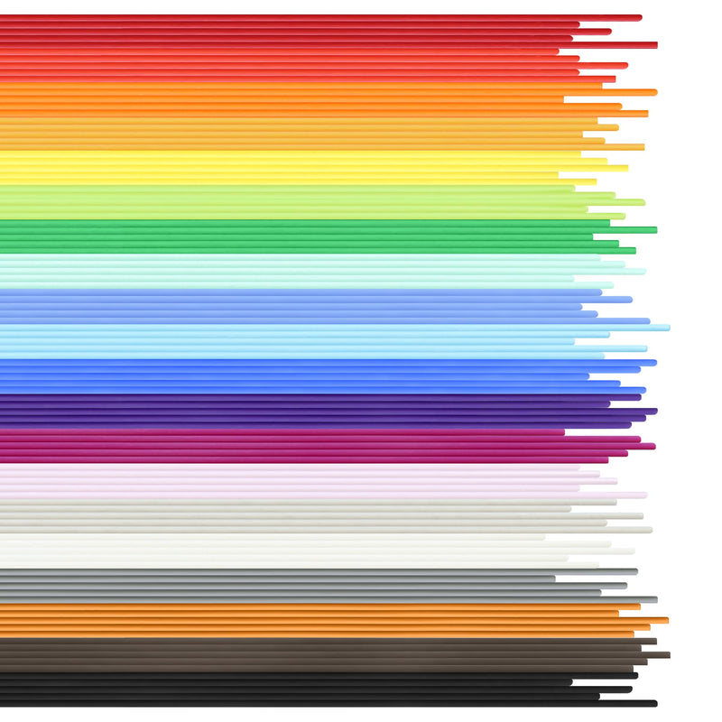 21 Mixed Beautiful Colors 3D Pen PCL Filament Refill, Only Fit for 3Doodler Start 3D Pen, Each Strand 15cm, Each Color 5 Strands, Total 105pcs 1575cm PCL Filament Refill Pack by DO3D Pcl 20 Colors