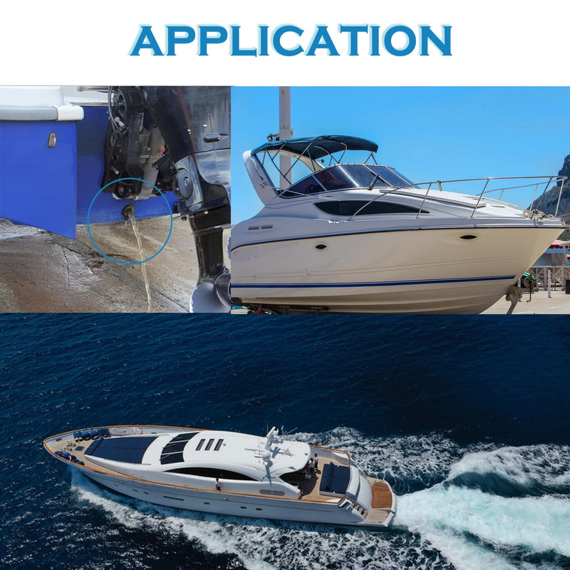 1-1/8 Boat Bilge Pump Hose Kit,1100gph Electric 12v Bilge Pump Can Choose,1-1/8 Dia 6 FT Kink-Free PVC Hose,1-1/8 Inch ABS Thru-Hull Fitting,2PCS Stainless Steel Hose Clamps for Boat Marine Hose Kit+Manual Bilge Pump