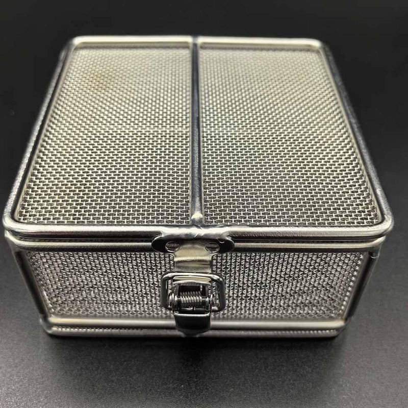Carligo Ultrasonic Cleaner Baskets for Small Parts, Mini Mesh Basket for Steam Jewelry Cleaner Ultrasonic Machine, Stainless Steel Mesh Ball for Sonic Jewelry Cleaner Solution （4" x 4" x 2"） 4" x 4" x 2"