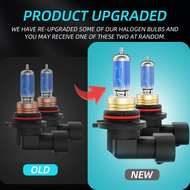 Fits for 2006-2015 Honda Civic Halogen Headlight Bulbs Combo, Ultra Bright 5000K White High Low Beam Headlight Bulbs, Plug and Play, 4 Pack For 06-15 Civic (High Beam+Low Beam)
