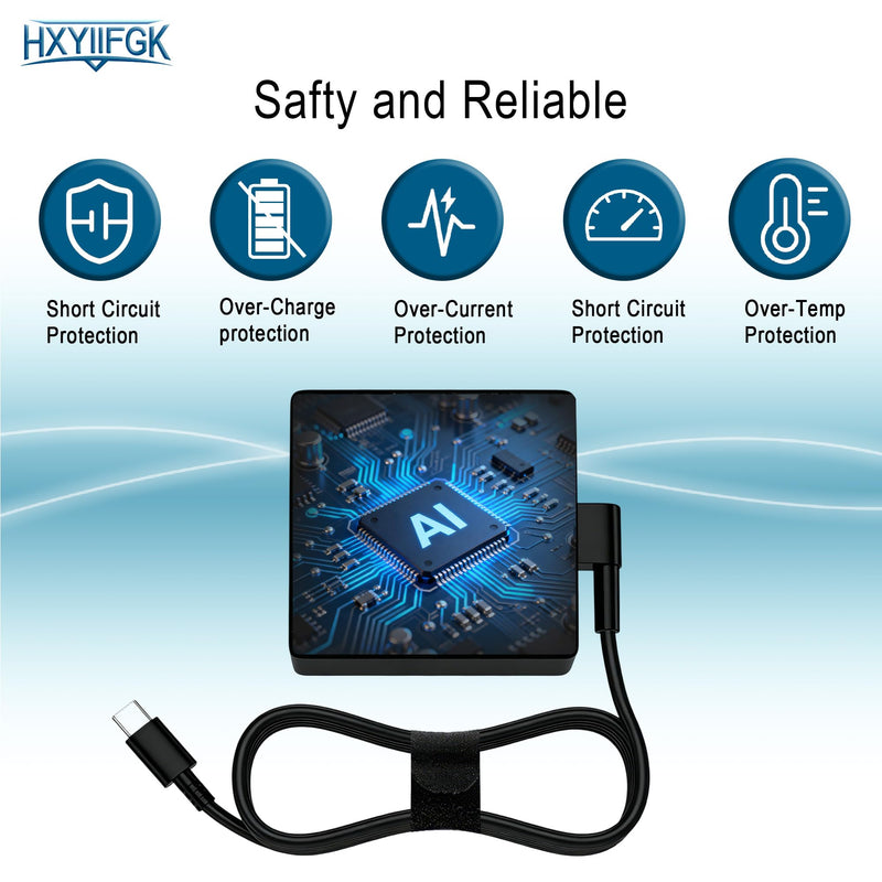 100W USB C Laptop Charger for ASUS ROG Ally Zenbook Chromebook Type C Power Supply | PD fast charging with full protection for ROG Ally X,Flow X13/Z13,ZenBook 14X,TUF,Vivobook & ASUS Chromebook USB-C devices