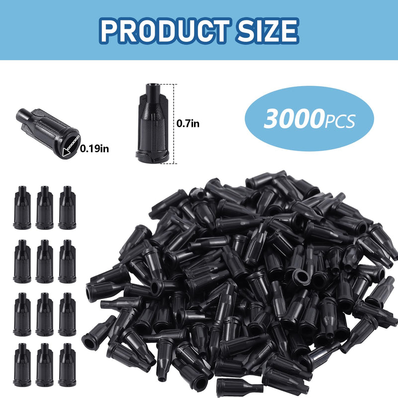Patelai 2000 Pack Black Precision Dispensing for Craft & Industrial Use