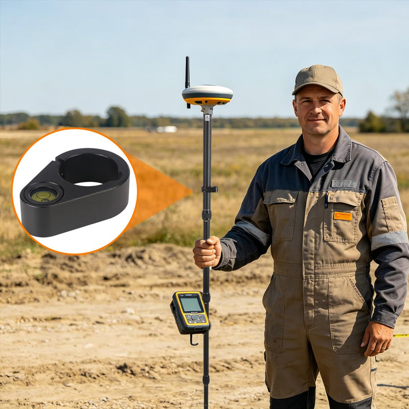 GPS Pole Level, Rod Level Vial for 1.25" OD (32mm) (40 Minute) for Carbon fiber Aluminum GPS poles 1.25" OD (32mm)