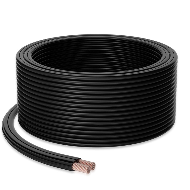 14/2 Low Voltage Landscape Wire - 50 Feet, 14 Gauge, 2 Conductor, UV Resistant, Direct Burial, Pro Landscape Lighting Cable 50FT