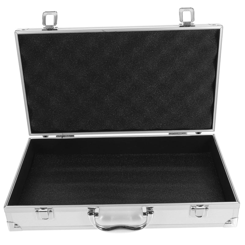 ERINGOGO Large Capacity Toolbox Aluminum Alloy Tool Case with Safety Clasp Portable Storage Box for Medicine and Tools 14.17X8.26X2.95 Inch