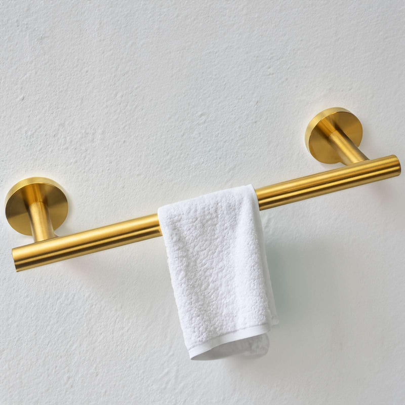 Modket 24 Inches Brushed Gold Towel Bar Bathroom Hardware 304 Stainless Steel Wall Mounted Kitchen Towel Holder Cloths Hanger 24 Inch